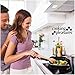 Cooking Pleasures Hard Annodized Square Nonstick Ceramic Grill Pan, 11-inch