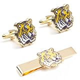 LSU Tigers Cufflinks and Tie Bar Gift Set