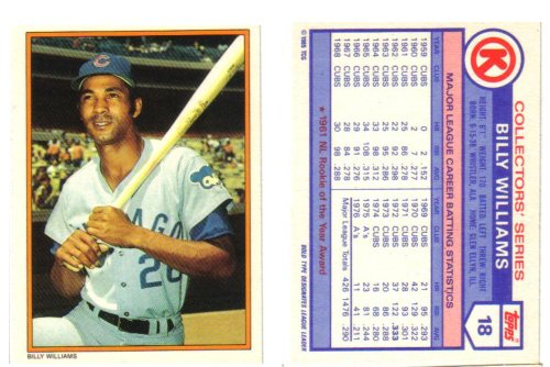 Topps Glossy Billy Williams Chicago Cubs Baseball Card