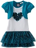 So La Vita Baby-girls Infant Zebra Heart with Hot Fixed Stones Dress