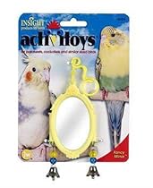 JW Pet Company Activitoy Fancy Mirror Small Bird Toy, Colors Vary
