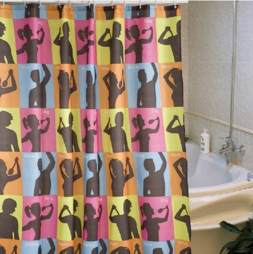Popular High Quality Shower Curtain Bathroom Appliances Urban Fashion Waterproof Polyester Shower Curtain Mildew Thickening 180CM x 180CM (Exclusive Christmas&New Year)