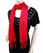Solid Color Viscose Scarves, Red