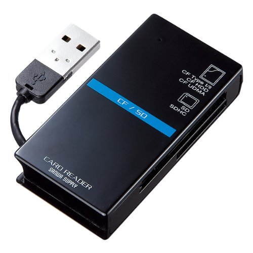 SANWA SUPPLY ADR-CML1BK USB2.0 カードリーダー ブラック ADR-CML1BK