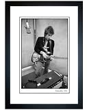 Bob Dylan During Recording Session with Electric Guitar, 1965 - Fine Art Print