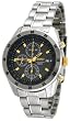 Seiko #SNDC51 Men's Stainless Steel Grey Dial Chronograph Watch