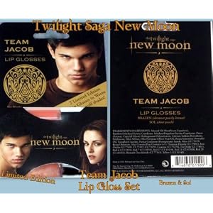 Team Jacob Black Lip Glosses New Moon Makeup Set Werewolf Twilight Saga Gloss