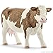 Schleich North America Simmental Cow Toy Figure