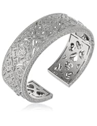 Judith Ripka "Estate" Wide Cuff Bracelet, 2.5"