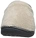isotoner Women's Terry and Satin Slip On Cushioned Slipper with Memory Foam for Indoor/Outdoor Comfort