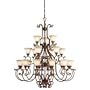 Kichler Lighting 2219TZG 21-Light Larissa Incandescent Chandelier, Tannery Bronze