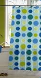 Offbeat Vinyl Shower Curtain Circles