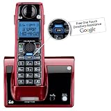 GE DECT 6.0 Cordless Telephone with GOOG-411™ - Red (28213BE1)