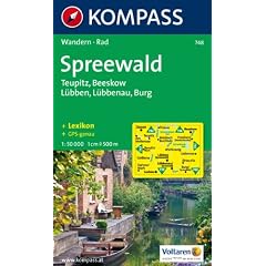 Spreewald: Wander- und Radtourenkarte. Teupitz, Beeskow, L�bben, L�bbenau, Burg. 1:50.000.