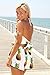 Handu Women's Summer Sleeveless Pineapple Printing Backless 2 piece Shorts Jumpsuits