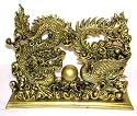 Feng Shui Dragon & Phoenix Love Happiness Marriage Bronze