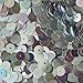 8mm Flat Round SEQUIN PAILLETTES ~ Silver Rainbow Iris METALLIC ~ Loose sequins for embroidery, bridal, applique, arts, crafts, and embellishment. Made in USA.