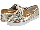 Sperry Top-Sider Women's Bahama 2-Eye Lace-Up,Gold Sequins,9 US