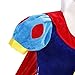 TIAOBU Adult Women Princess Costume Dress Hair Hoop Halloween Cosplay (X-Large, Yellow, Blue)