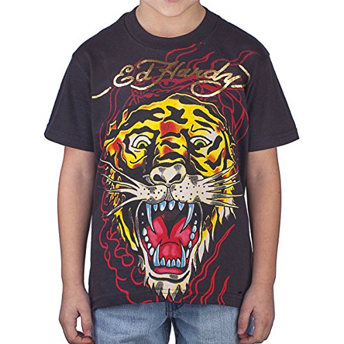 Ed Hardy Kids Boys Open Mouth Tiger T-Shirt