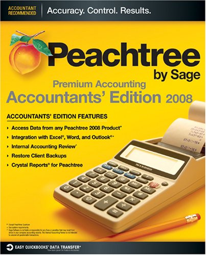 Software: Peachtree Premium Accounting   Accountants' Edition 2008