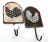 Wandhaken 2er Set Aufhänger Handtuchhalter Haken H 21 cm