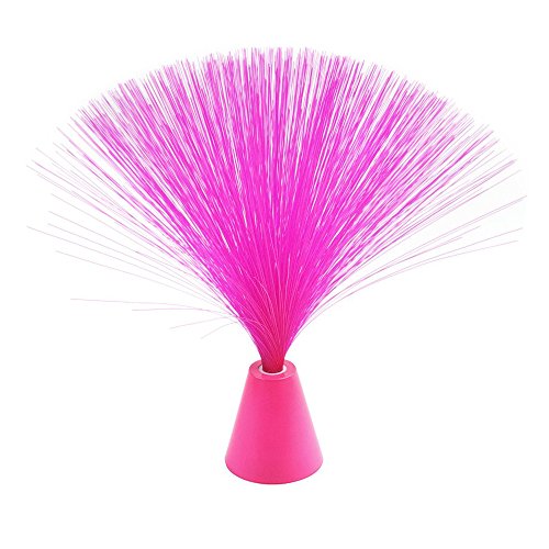 Star Light 9 Inch PINK Fiber Optic Lamp w Pink Base