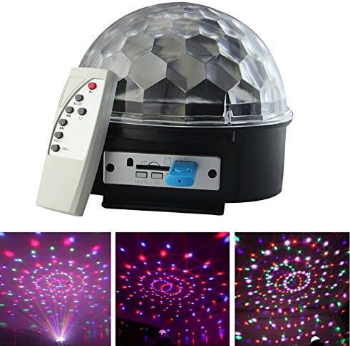 6W RGB LED MP3 DJ Club Pub Disco Party Crystal Magic Ball Stage Effect Light