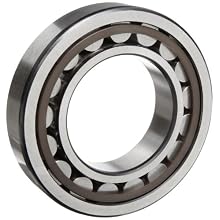 NSK 200 Series Cylindrical Roller Bearing, Standard Capacity, Removable Outer Ring, Straight, Machined Brass Cage, Normal Clearance, Metric