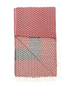 Pandora Toalla Spa&Beach Natural (Rojo/Negro)