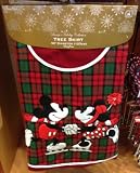 Disney Park Mickey Minnie Mouse Plaid Christmas Holiday Tree Skirt NEW