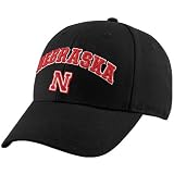 Nebraska Cornhuskers Black Classic Structured Adjustable Hat