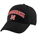 Nebraska Cornhuskers Black Classic Structured Adjustable Hat