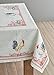 Maison d' Hermine Table Cloth Rectangle Table 100% Cotton 60 x 108 Inches Tablecloth Reusable Decorative Everyday Use for Dining Room, Farmhouse, Home Party, Festive & Wedding Spring Summer - Campagne