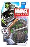 Marvel Universe Year 2010 Series 3 SHIELD Single Pack 4-1/2 Inch Tall Action Figure #3 - WORLD WAR HULK with Long Sword, Battle Axe, Shield and Figure Display StandIMAGE