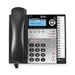 AT&T 1040 Corded Phone, Black/Silver, 1 Handset