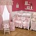 Calista Fitted Sheet - Pink Damask