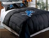 Detroit Lions Comforter Set: Twin Comforter with Shams
