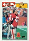 1987 Topps #123 Ronnie Lott - San Francisco 49ers (Football Cards)