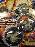 Haos (Grey) ROBOTALLIAN, SKYRESS and Mystery Marble - Bakugan Battle Brawlers STARTER Pack Series 1 with 3 Metal Gate Cards