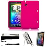 Pink Cover Protective Slim Durable Silicon Skin Case for HTC Flyer 3G WiFi  ....