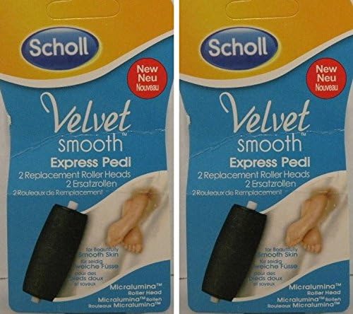 2 replacement Roller Heads for Callus Remover - 2 Packs (Total 4)