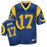 Donnie Avery Jersey: Reebok Blue #17 St. Louis Rams Replica Jersey - Medium