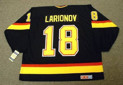 Buy IGOR LARIONOV Vancouver Canucks 1991 CCM Vintage Throwback Away NHL Hockey Jersey