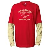 Boston Red Sox Cooperstown Double Play Long Sleeve 2-Fer T-Shirt by Majestic Athletic