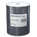 Verbatim 97019 700 MB 52X 80 MIN DataLifePlus White Inkjet Hub Printable CD-R, 100-Disc Spindle Tape Wrap (White)