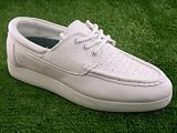 from BowlRite Womens Superb Quality Leather Upper Lace Lawn Bowls Shoes Available in both White and Grey UK Sizes 3-9