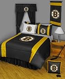 Boston Bruins Queen Size Sidelines Collection Bedroom Set