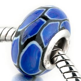 Dangle Multicolor Flower Circle European Charm Beads Bracelet - Pandora Bead & Fit