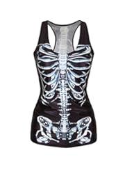 Apparel: Lady Girl Vest Tank Top Print Blouse Gothic Punk Party Clubwear Tank T-Shirt
